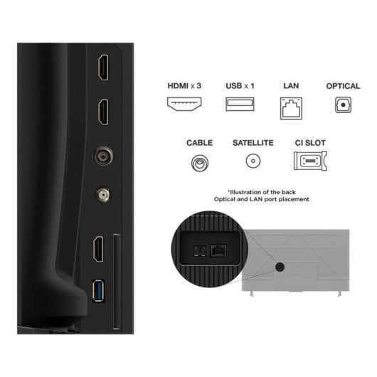 TV TCL LED 50P69K 50" 4K Ultra HD Smart TV WiFi HDR Google TV