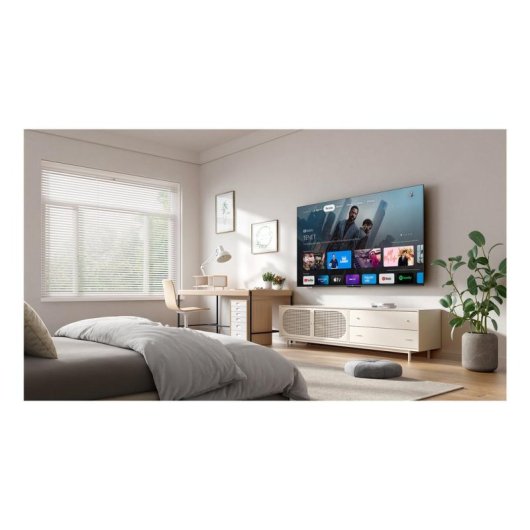 TV TCL LED 50P69K 50" 4K UltraHD 60Hz Smart TV Google TV HDR10 HLG Sem Moldura