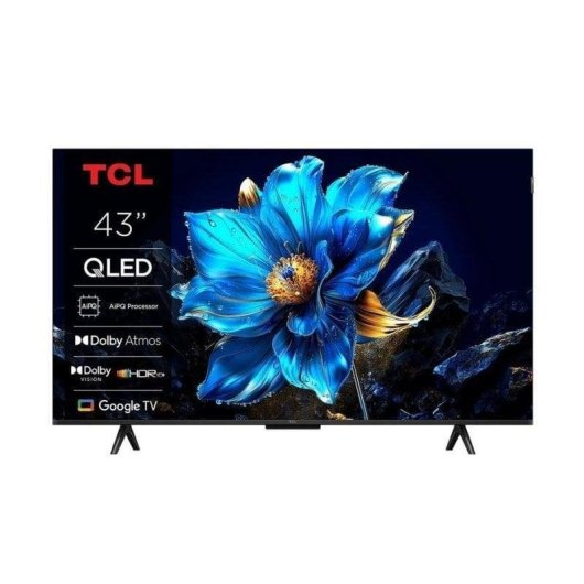 TV TCL QLED 43T69C 43" 4K UltraHD 60Hz Smart TV Google TV Dolby Vision HDR10+