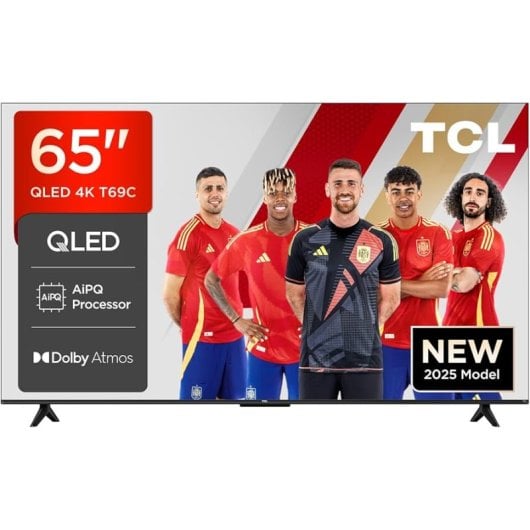 TV TCL QLED T69C 65" 4K Ultra HD Smart TV WiFi Metallic