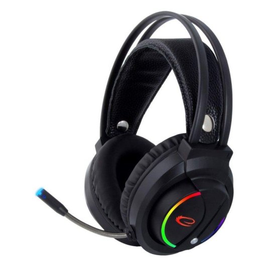 Casque Esperanza Egh470 filaire jack 3,5 mm gaming avec micro, rétroéclairage noir