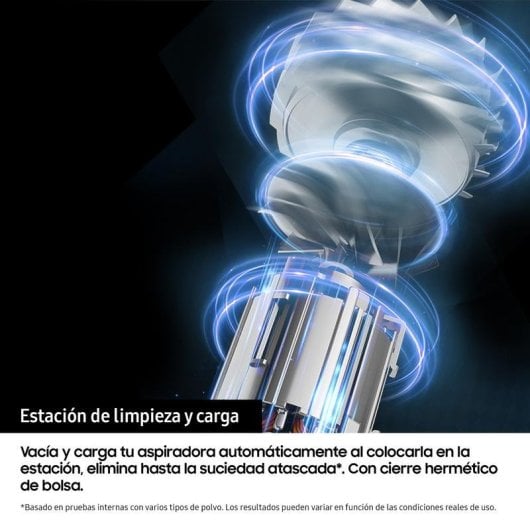 Akku Staubsauger Samsung VS90F40DEK 400W 160 Minuten Tierhaare HEPA 0,5L