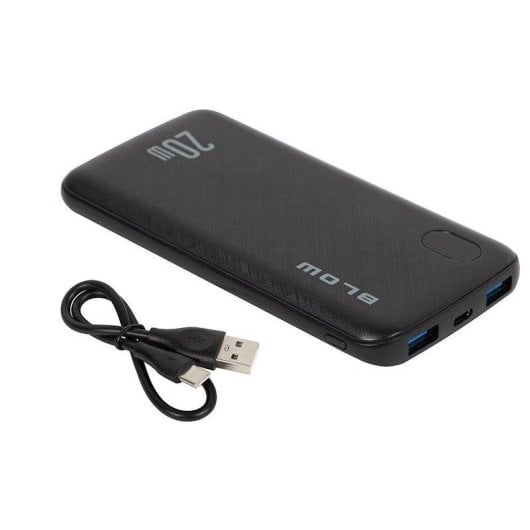 Powerbank Blow PB10B 10000mAh 22,5W Schwarz USB-C Schnellladung