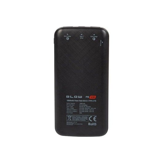 Powerbank Blow PB10B 10000mAh 22,5W Schwarz USB-C Schnellladung