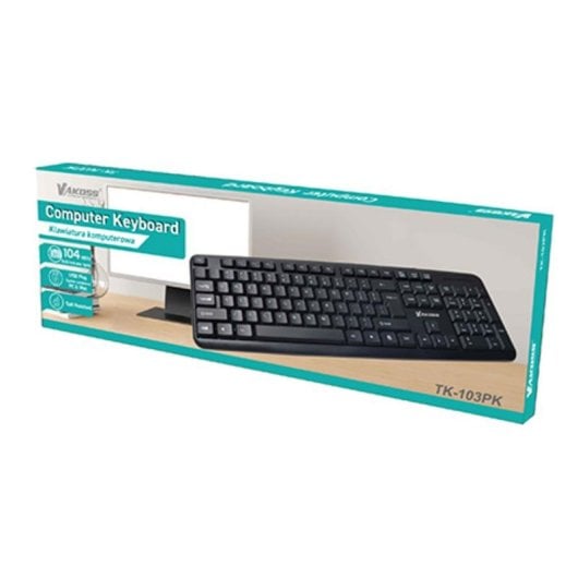 Clavier Vakoss TK-103PK filaire USB Full-size AZERTY noir