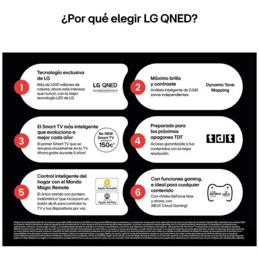TV LG QNED 50QNED80A3A 50" 4K Smart TV WiFi HDR