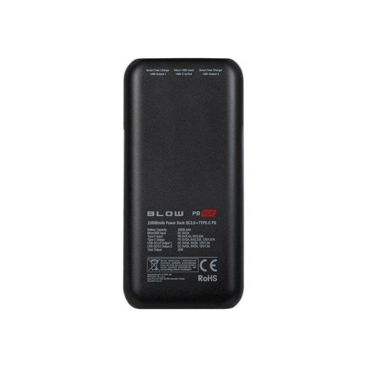 Powerbank Blow PB20E 20000 mAh 20W QC PD Weiß Lightning