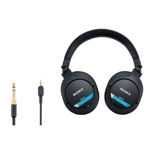 Auriculares Sony MDR-M1 de estudio con cable, diseño cerrado, uso profesional, color negro