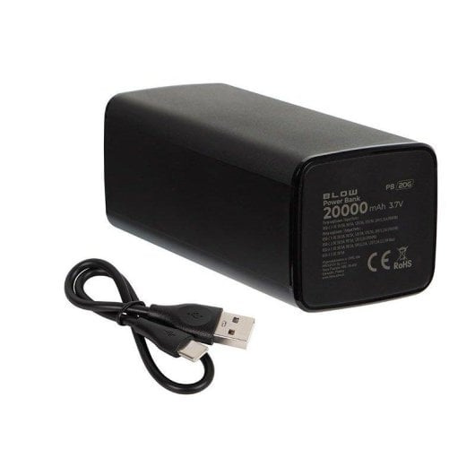 Batería externa Blow PB20G 20000 mAh 65 W carga rápida negro