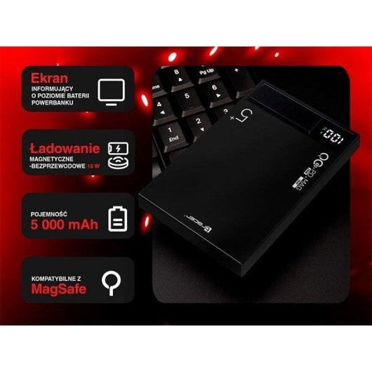 Batterie externe Trackimo Airmag1 5000 mAh Charge rapide 20W MagSafe