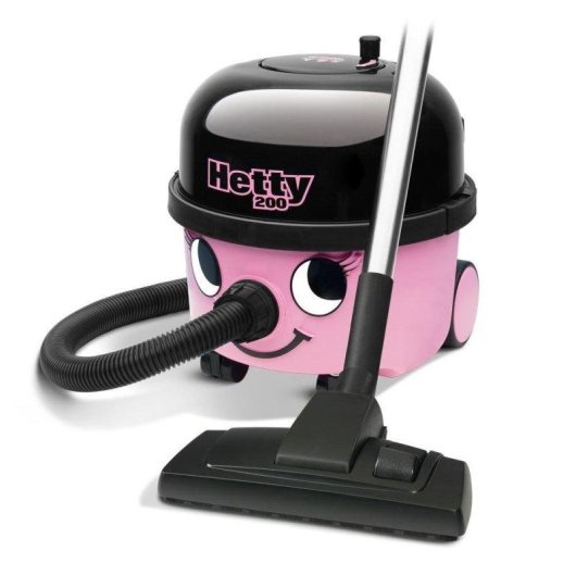 Aspirapolvere a traino Numatic Hetty HET200-11 620W Filtro HEPA 9L Rosa Nero