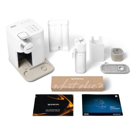 Kaffeemaschine Kapsel DeLonghi Gran Lattissima EN640.W 1L 19 bar mit Milchsystem