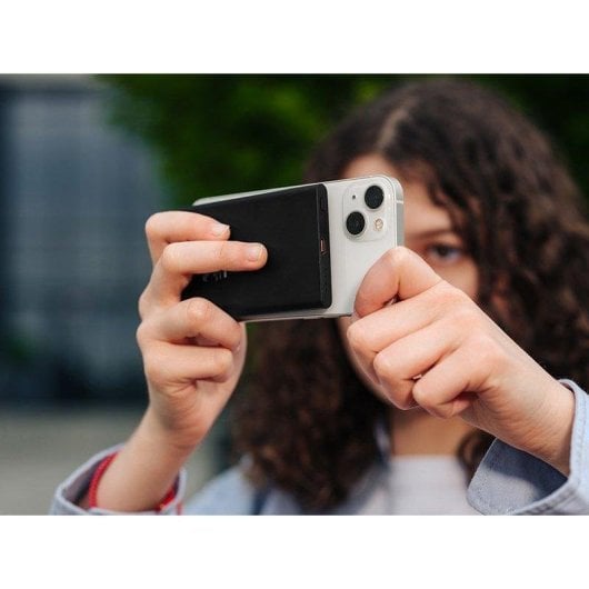 Batterie externe Trackimo Airmag2 5000 mAh MagSafe 20W USB-C noire