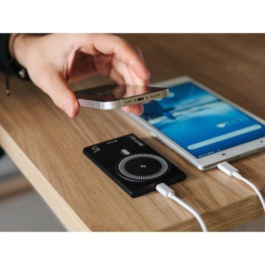 Batterie externe Trackimo Airmag2 5000 mAh MagSafe 20W USB-C noire