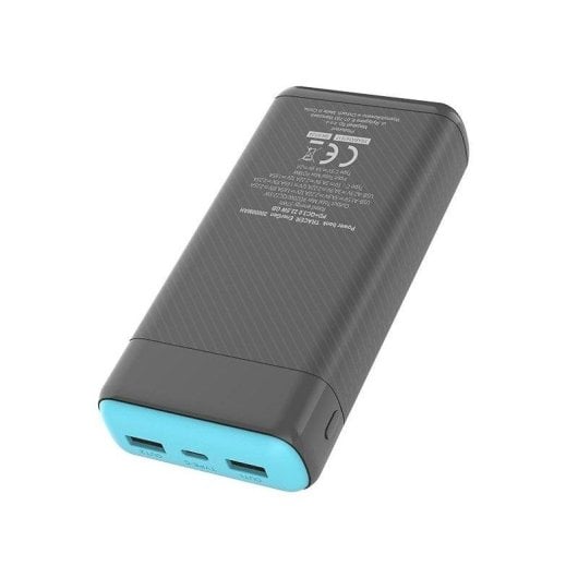 Powerbank Trackimo 20000 mAh Quick Charge Universal 3 Puertos Azul Naranja
