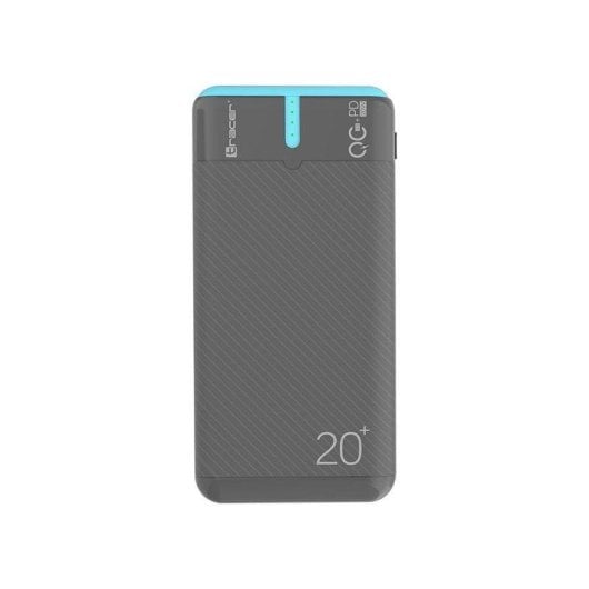 Powerbank Trackimo 20000 mAh Quick Charge Universal 3 Puertos Azul Naranja