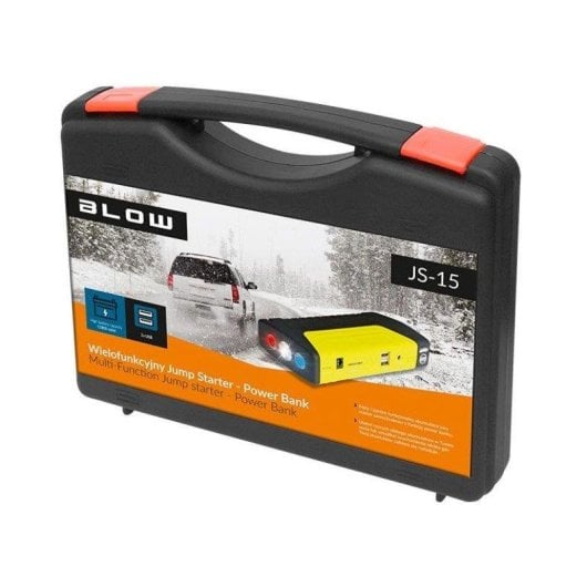 Banco de energía Blow JS-15 12800 mAh Linterna LED 400 A Negro