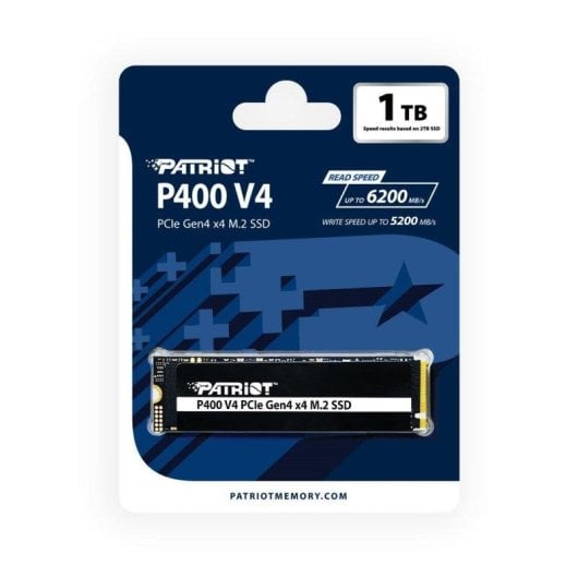 Disque Dur Patriot P400 V4 1TB M.2 NVMe PCIe Gen4 6000MB/s