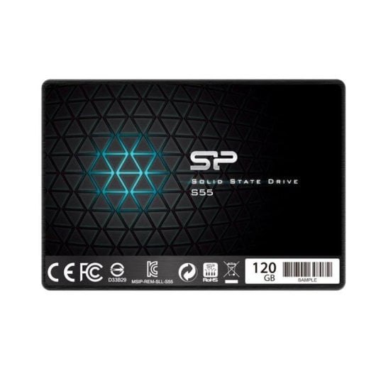 Disco Duro Silicon Power Slim S55 120 GB SSD 2,5" 6 Gbit/s Velocidad Máxima, Resistente a Golpes