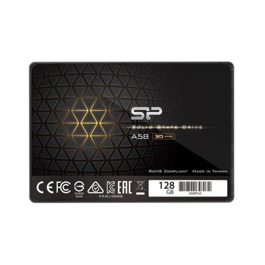 Disco Duro Silicon Power Ace A58 128 GB SSD 2.5" SATA III 560MB/s Lectura SLC Antigolpes