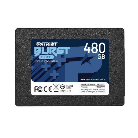 Disque Dur Patriot Burst Elite 480GB SSD 2.5" 6 Gbit/s Haute Fiabilité