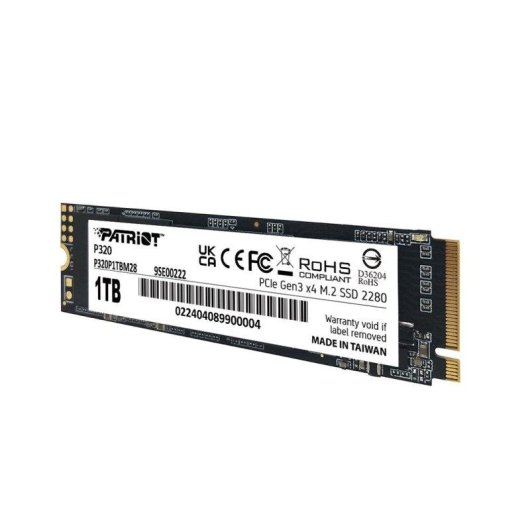 Disque Dur Patriot Viper P320 512GB M.2 NVMe 3000Mo/s Endurance TBW 240