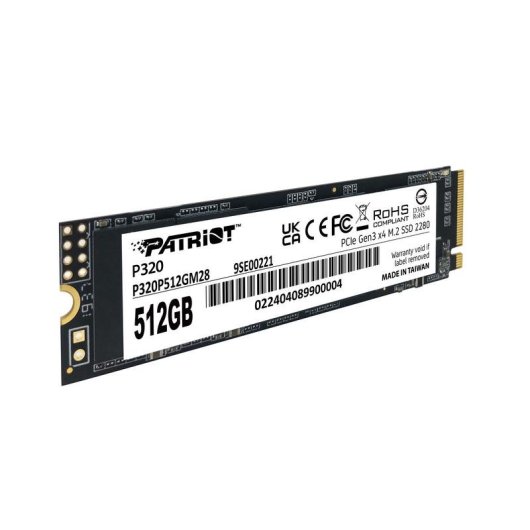 Disque Dur Patriot Viper P320 512GB M.2 NVMe 3000Mo/s Endurance TBW 240