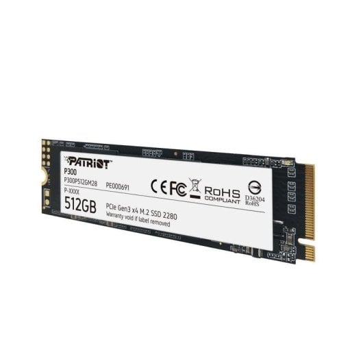 Disque Dur Patriot P300 512GB M.2 NVMe PCIe 1700MB/s Haute Performance