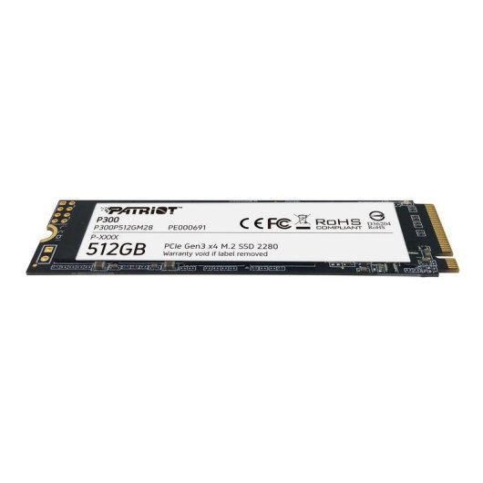 Disque Dur Patriot P300 512GB M.2 NVMe PCIe 1700MB/s Haute Performance