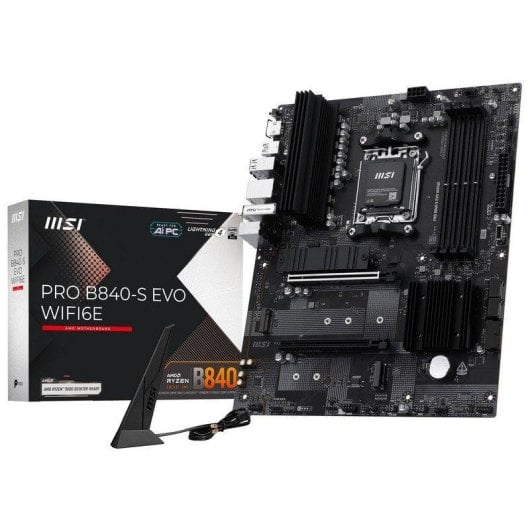 Carte mère MSI PRO B840-S EVO WIFI6E AMD B840 Socket AM5 DDR5 ATX WiFi 6E 2.5GbE M.2