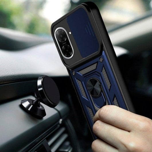 Funda pour mobile Cool Hard Ring Antichoc Bleu Support pour Xiaomi Redmi A5