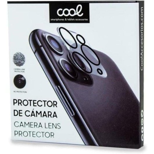 Protector Cámara Cool iPhone 17 Pro Max/18 Pro Max Cristal Templado 9H Transparente