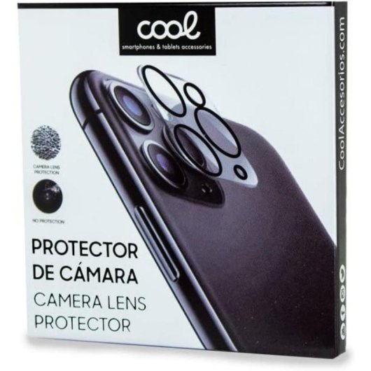 Protector Cámara Cool iPhone 17 Pro Max/18 Pro Max Cristal Templado 9H Transparente