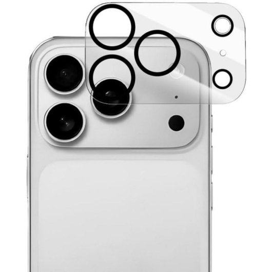 Protector cámara Cool iPhone 17 Pro / 18 Pro cristal templado 9H transparente