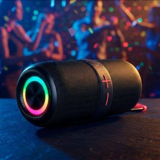 Altavoces Cool Portátiles Bluetooth 20W con lector MicroSD, USB y luces LED RGB