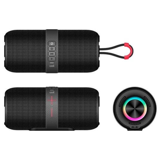 Altavoces Cool Portátiles Bluetooth 20W con lector MicroSD, USB y luces LED RGB