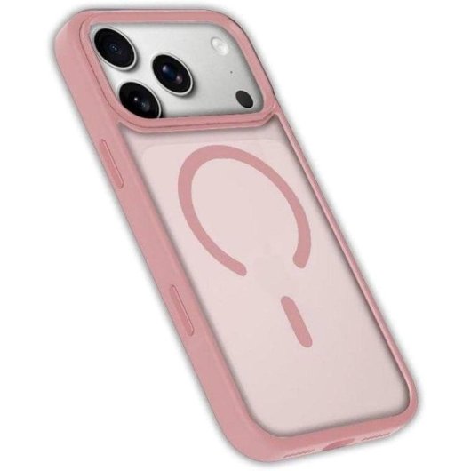 Cool Colorful magnetische siliconen roze hoes voor iPhone 17 Pro Max / 18 Pro Max