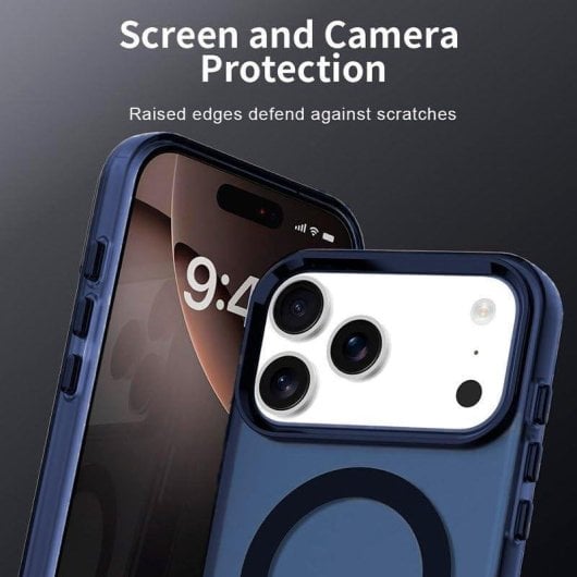 Handyhülle Cool Magnetisch Stoßfest Blau MagSafe Wireless für iPhone 17