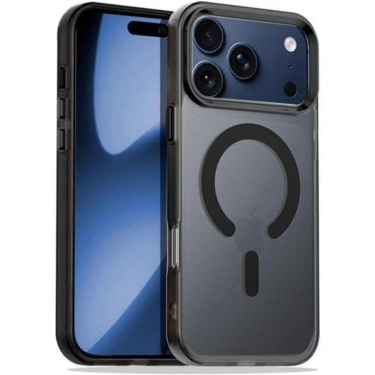Coque Cool magnétique en silicone noire pour iPhone 17 Pro Max / 18 Pro Max