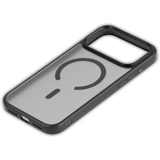 Coque Cool magnétique en silicone noire pour iPhone 17 Pro Max / 18 Pro Max