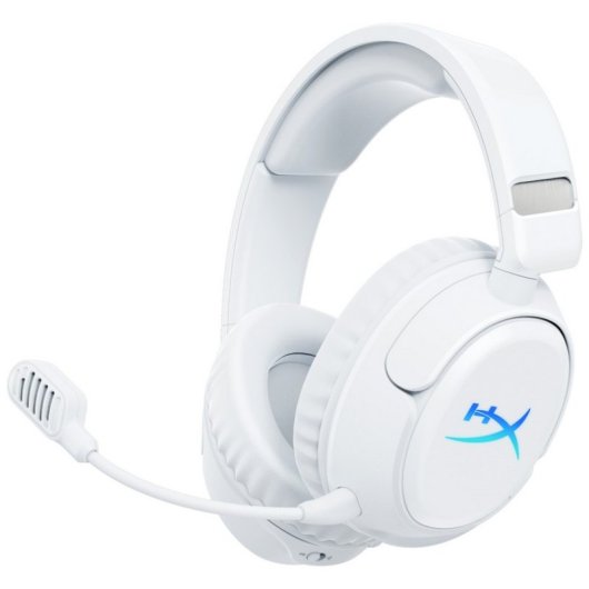 Auriculares HyperX Cloud Flight 2 inalámbricos Bluetooth Gaming RGB ANC micrófono extraíble Blanco