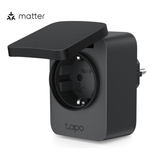 Prise intelligente TP-Link Tapo P410M Wi-Fi Commande vocale et Étanchéité IP54