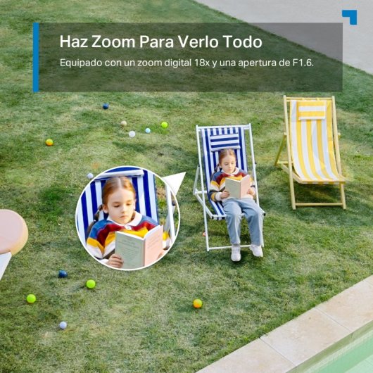 Tapo TC46 Cámara de Vigilancia 360º Exterior, 4K 8MP, Detección IA Gratuita Avanzada, Reconocimiento Facial, Visión Noct
