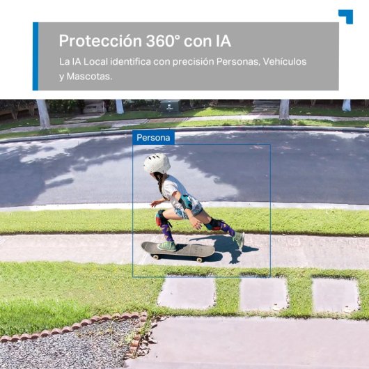 Tapo TC46 Cámara de Vigilancia 360º Exterior, 4K 8MP, Detección IA Gratuita Avanzada, Reconocimiento Facial, Visión Noct