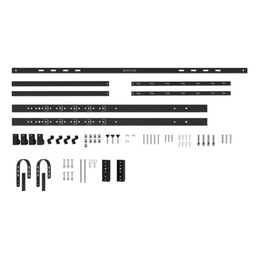 Support solaire réglable EcoFlow pour panneau rigide 400 W Montage sol et mur Extérieur Résistant
