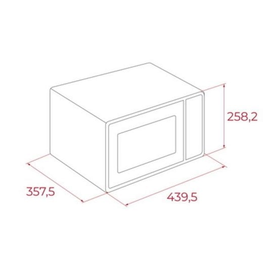 Mikrowelle Teka MW FS20 BK 20L 700W mit Grill und Auftaufunktion