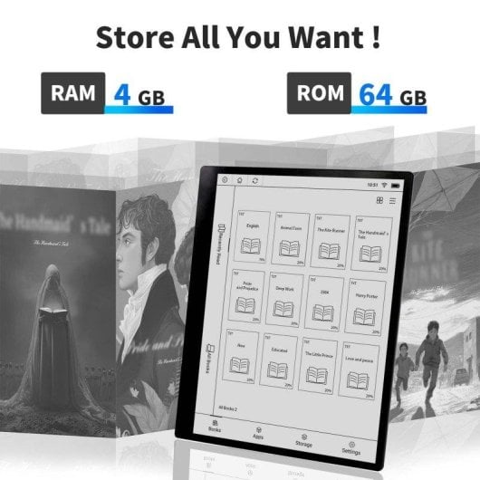 Libro Electrónico Lipa ET10 10,3" WiFi USB-C con lápiz y funda