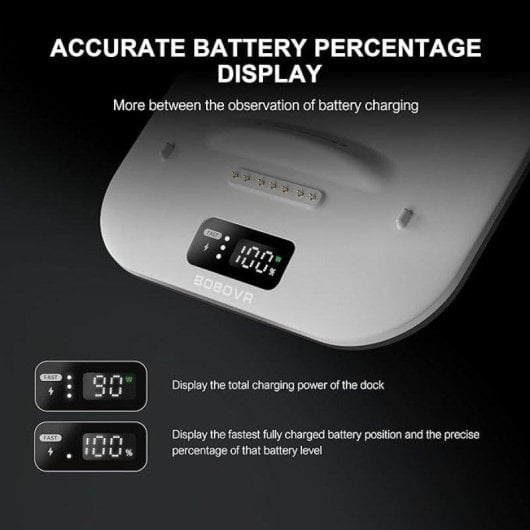Station de charge BOBOVR B100 BD3 3 ports 30 W affichage digital