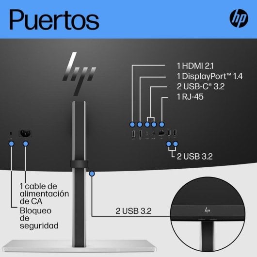 Monitor HP E45c G5 44,5" Dual QHD 165Hz VA Curved USB-C HDR400 3ms