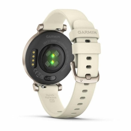 Garmin Lily 2 Bluetooth GPS 35mm Écran Digital Verre Gorilla Gold Cream Taille Unique Étanche Pulsomètre
